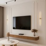 طراحی تی وی وال نئوکلاسیک