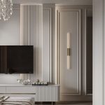 طراحی تی وی وال نئوکلاسیک