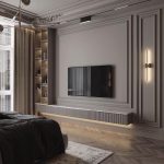 طراحی تی وی وال نئوکلاسیک